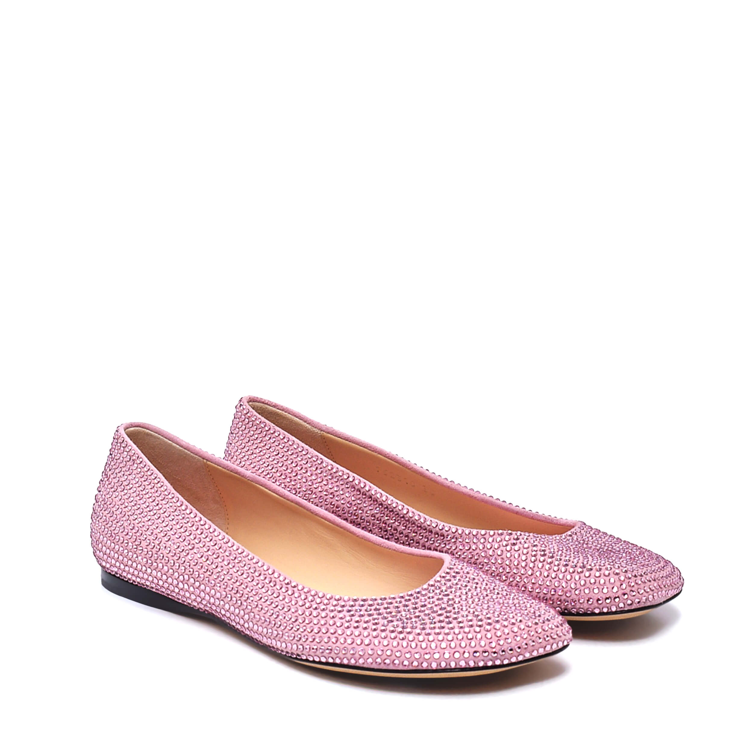 Loewe - Pink Toy Crystal Embellished Ballet Flats /38